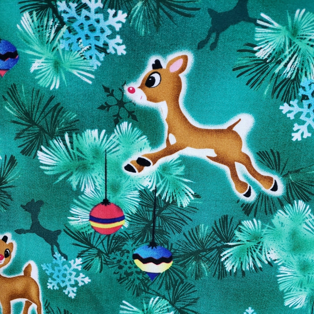 Women's Christmas Scrubs Rudolph The Red Nose Reindeer - Picture 7 of 9